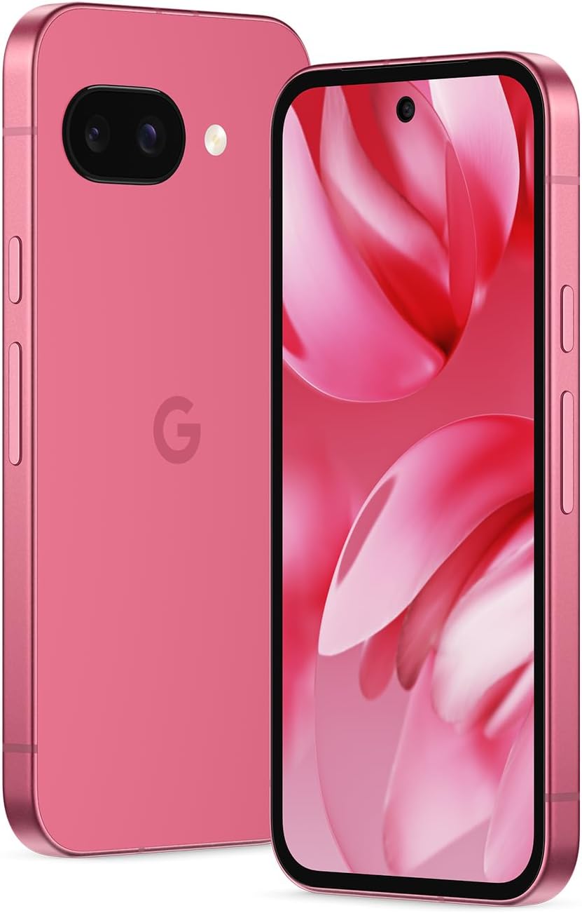 Google Pixel 9a - 128 GB -Unlocked Android Smartphone with AI Camera, All-Day Battery and Powerful Security - Peony